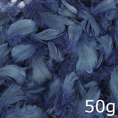 Navy Blue Feathers - 50g (1)