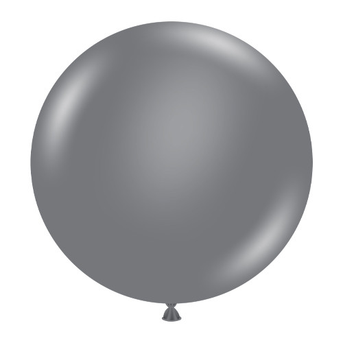 17" Gray Smoke Tuftex Latex Balloons (50)