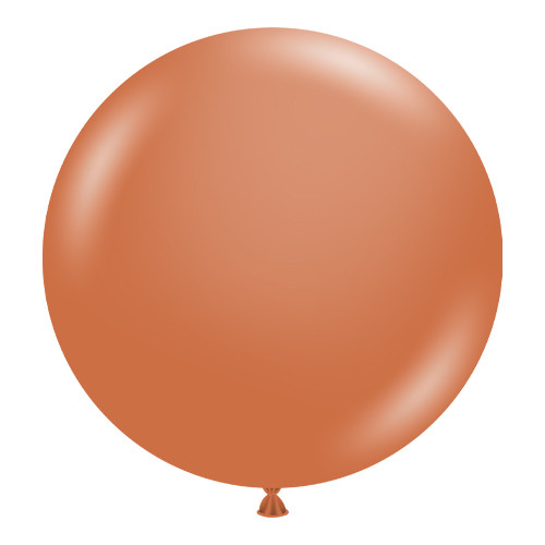 24" Burnt Orange Tuftex Latex Balloons (25)