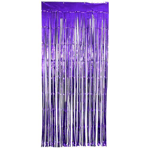 Metallic Purple Foil Door Curtain - 90cm x 2.4m (1)