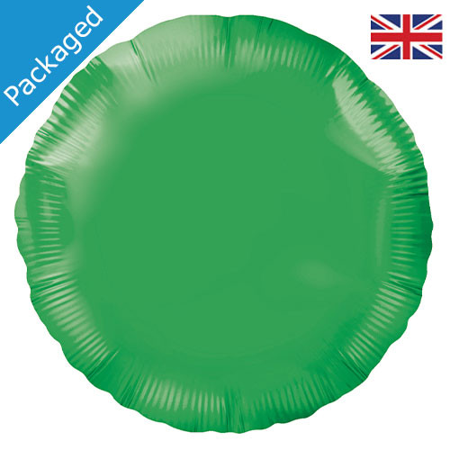 18" Green Round Foil Balloon (1)