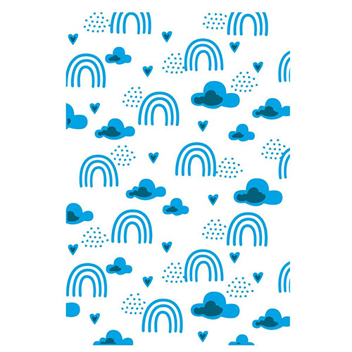 Multi-Level Textured Rainbow Impressions Embossing Folder (1pc)
