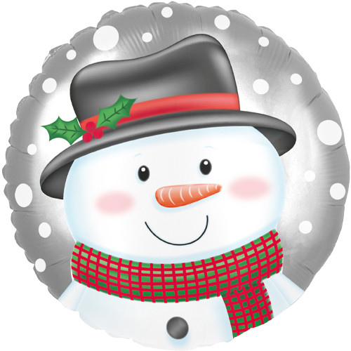 18 inch Festive Snowman Foil Balloon (1)