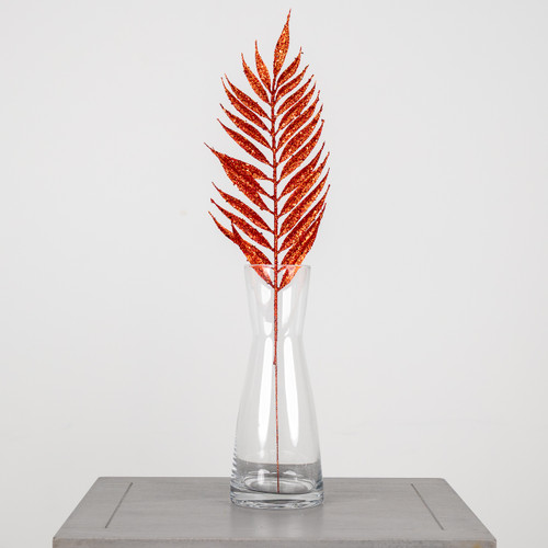 54cm Red Glitter Lady Fern (1)