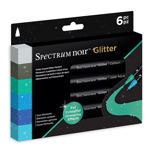 Cool Elements Glitter Marker Set (6)