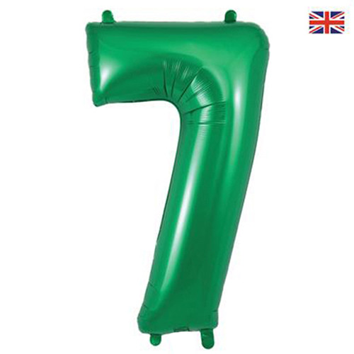 34 inch Oaktree Green Number 7 Foil Balloon (1)