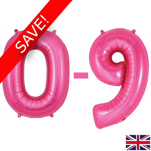 34 inch Oaktree Pink Numbers Starter Kit - 36 Balloons 34 inch Oaktree Pink Numbers Starter Kit - 36 Balloons