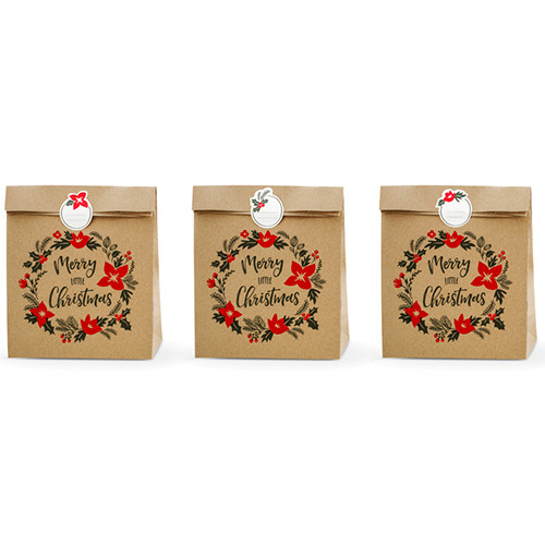 Kraft Christmas Gift Bags (3)