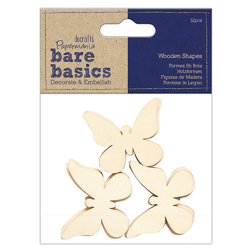 Bare Basics Butterfly Wooden Shapes (12)