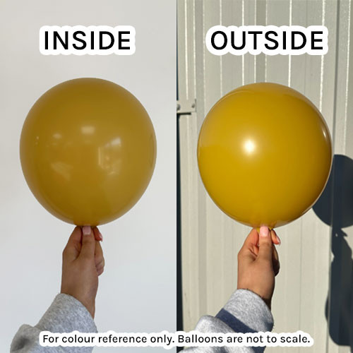 11" Mustard Tuftex Latex Balloons (100)