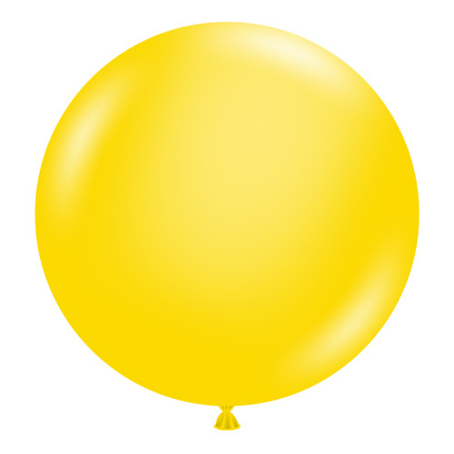 24" Yellow Tuftex Latex Balloons (25)