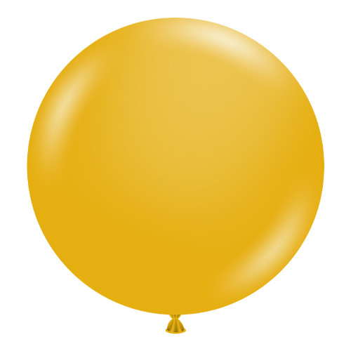 24" Mustard Tuftex Latex Balloons (25)