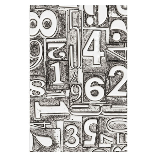 3-D Texture Fades Numbered By Tim Holtz Embossing Folder (1)