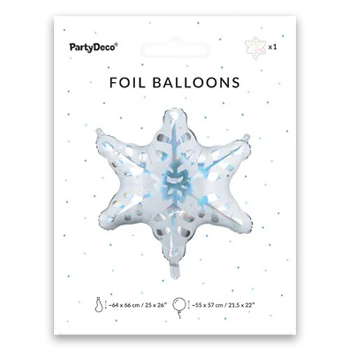 26 inch Holographic Snowflake Foil Balloon (1)