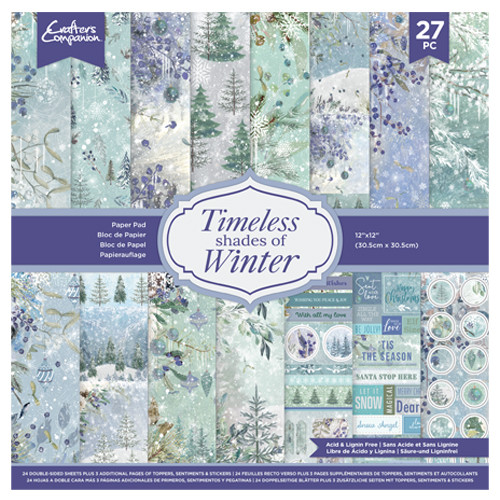 Timeless Shades Of Winter 12" x 12" Paper Pad (27 Sheets)