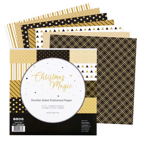 All That Glitters Mixed Double Sided Card Sheets - 6" x 6" (24)