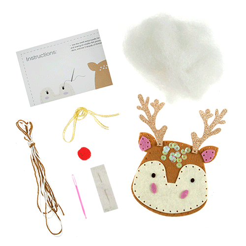 Trimits Festive Reindeer Felt Decoration Kit (1)
