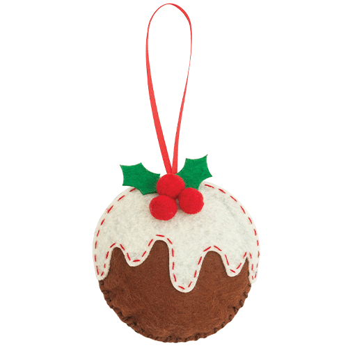 Trimits Christmas Pudding Felt Decoration Kit (1)
