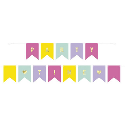 Pastel Party Time Pennant Garland Kit (1)