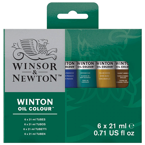 Winsor & Newton Winton Oil Colour Paint Set - 21ml (6)