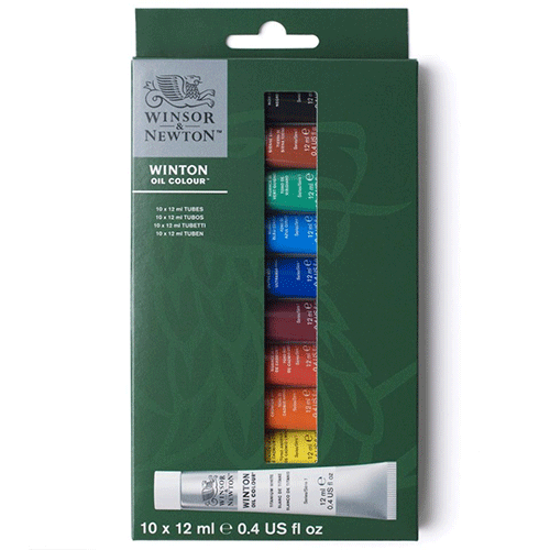 Winsor & Newton Winton Oil Colour Paint Set - 12ml (10)