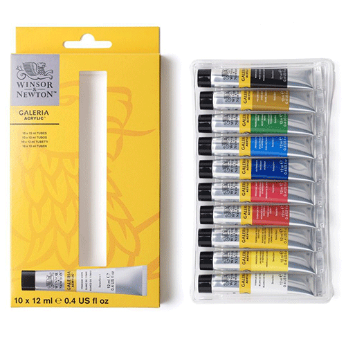 Winsor & Newton Galeria Acrylic Paint Set - 12ml (10)