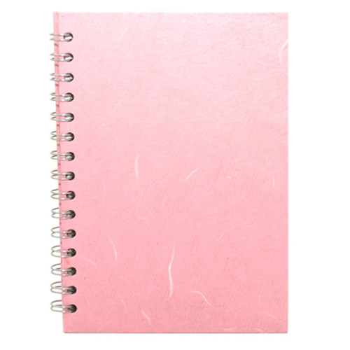 A5 Pale Pink Portrait Spiral Bound Notebook (1)