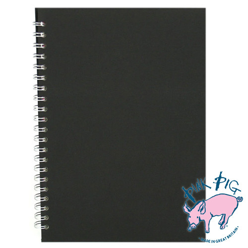 A4 Black Portrait Spiral Bound Sketchbook (1)