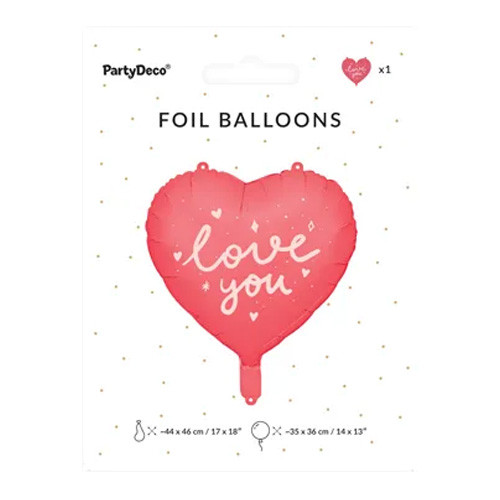 18 inch Love You Red Heart Foil Balloon (1)