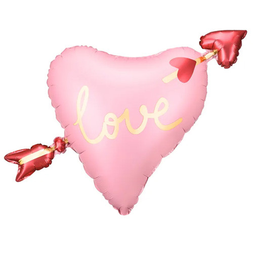 30 inch Love Heart Arrow Foil Balloon (1)