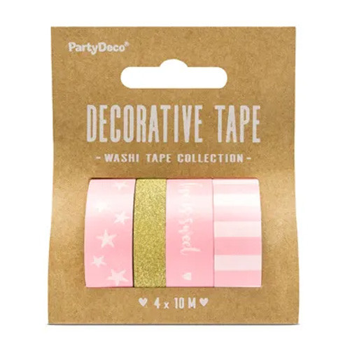 Pink & Gold Washi Tape Collection - 1.5cm x 10m (4)