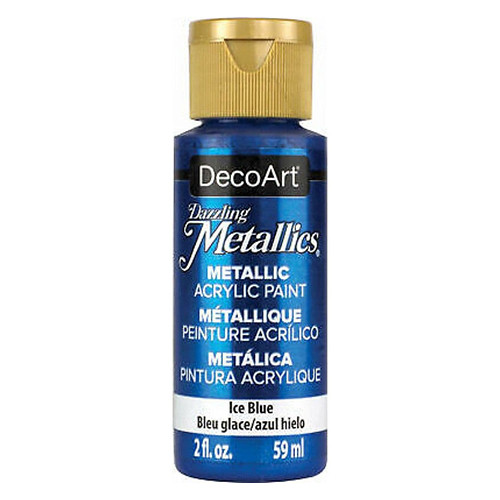 DecoArt Ice Blue Metallic Acrylic Paint - 59ml (1)