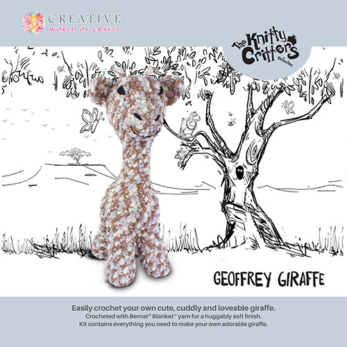 Knitty Critters Geoffrey Giraffe Crochet Kit (1)