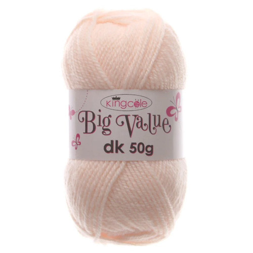 King Cole Big Value DK Blush Acrylic Yarn - 50g (1)