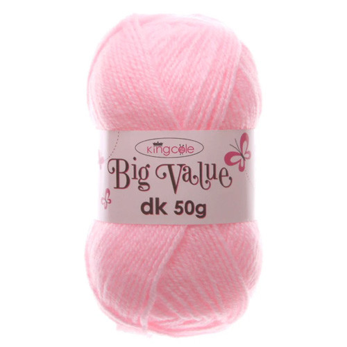King Cole Big Value DK Marshmallow Acrylic Yarn - 50g (1)