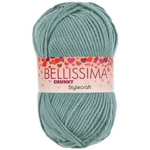 Stylecraft Bellissima Chunky Sassy Sage Acrylic Yarn - 100g (1)