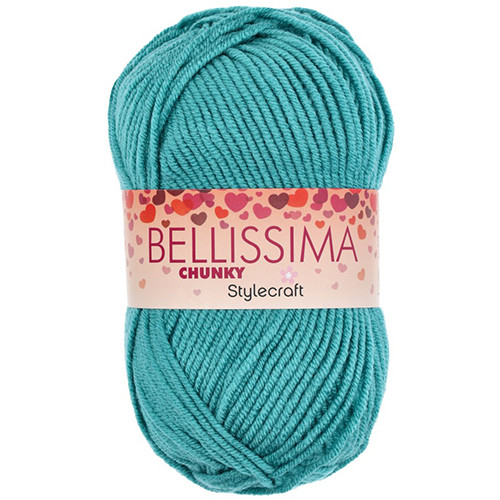 Stylecraft Bellissima Chunky Totally Teal Yarn - 100g (1)