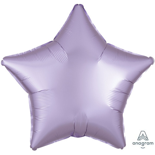 18" Pastel Lilac Satin Star Foil Balloon (1) - UNPACKAGED