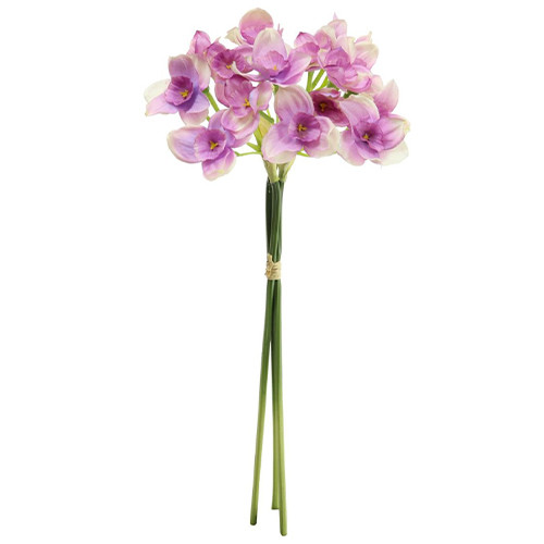 55cm Lilac Silk Narcissus Daffodil Bunch (1)