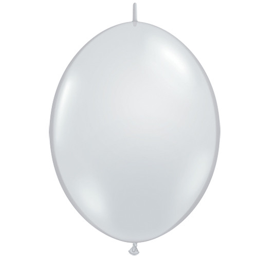 12" Diamond Clear Qualatex QuickLink Latex Balloons (50)