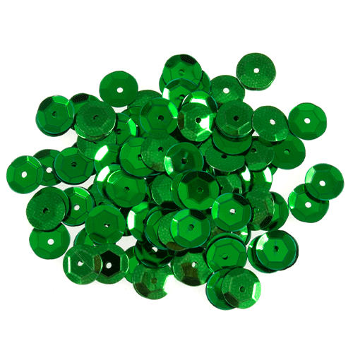 8mm Green Cup Sequins (160)