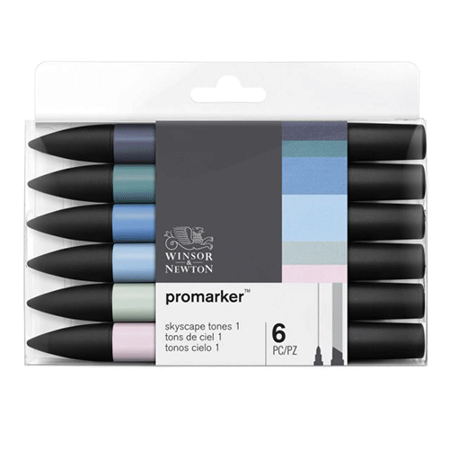 Winsor & Newton Skyscape Tones Promarker Set (6)