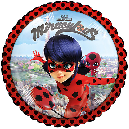 18 inch Miraculous Ladybug Foil Balloon (1)