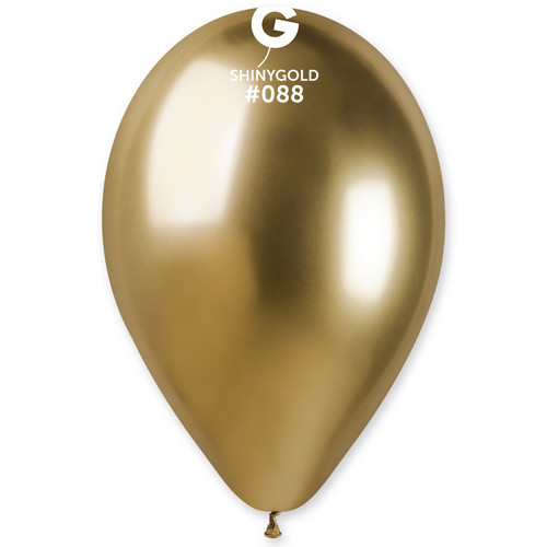 13" Shiny Gold Gemar Latex Balloons (50)
