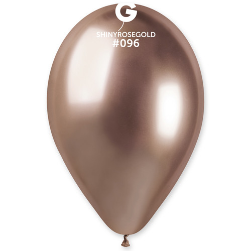 13" Shiny Rose Gold Gemar Latex Balloons (50)