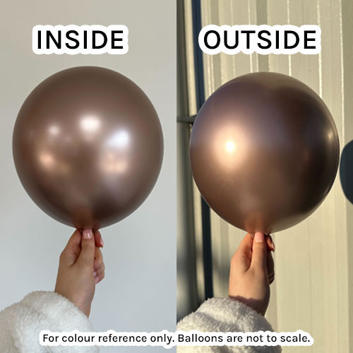 13" Shiny Rose Gold Gemar Latex Balloons (50)