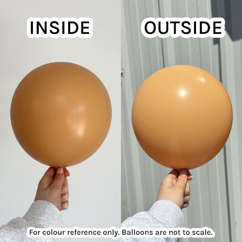 12" Standard Peach Kalisan Latex Balloons (100)