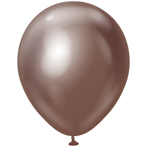 18" Mirror Chocolate Kalisan Latex Balloons (25)