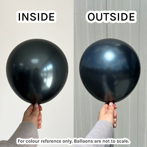 18" Mirror Navy Kalisan Latex Balloons (25)