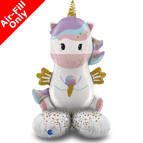 63 inch Pastel Unicorn Standup Foil Balloon (1)